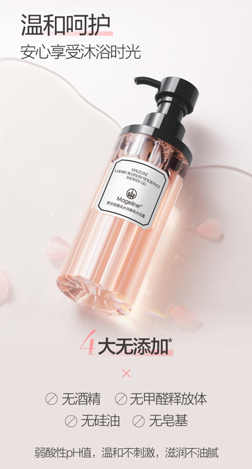 麥吉麗櫻花香氛沐浴露